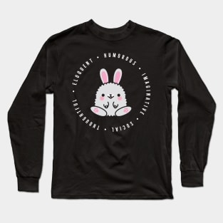 cute chinese zodiac | rabbit | personality traits | eloquent, humorous, imaginative, social, thoughtful Long Sleeve T-Shirt